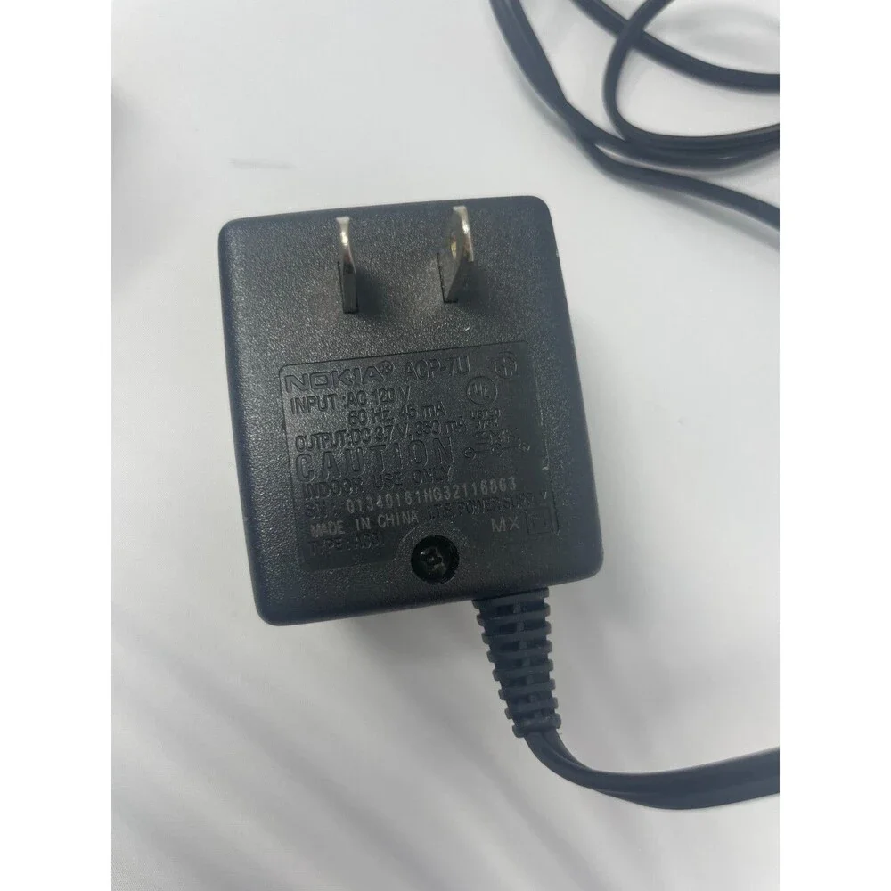 Nokia ACP-7U Phone AC Charger 1110 1600 2610 3205 3390 3560 6120c 5185i